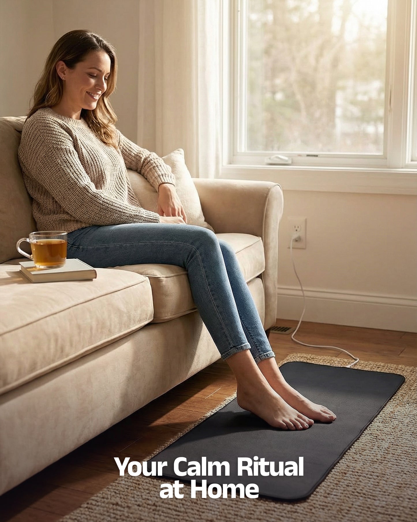 GroundEase™ Grounding Mat for Calm, Balance & Better Sleep