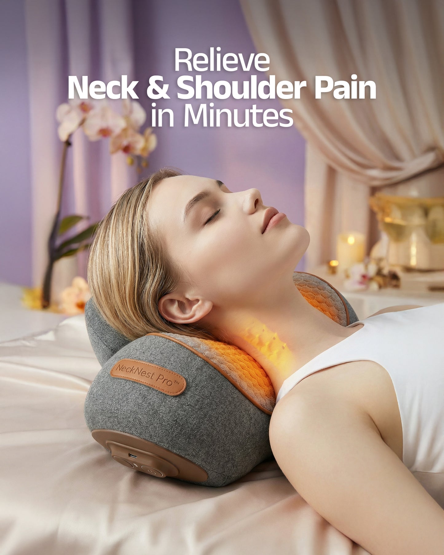 NeckNest Pro™ - Deep Relief Neck Traction & Massage Device