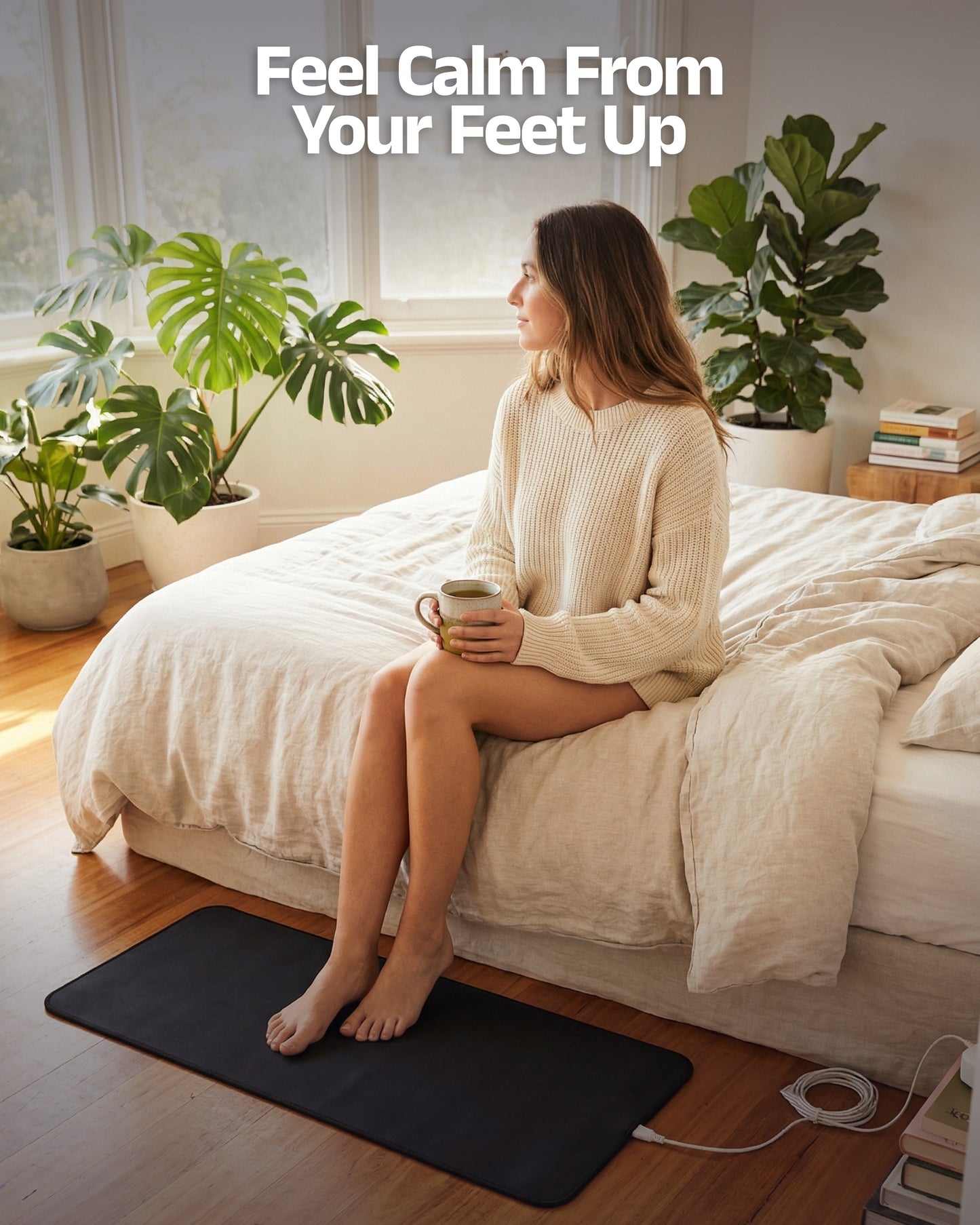 GroundEase™ Grounding Mat for Calm, Balance & Better Sleep