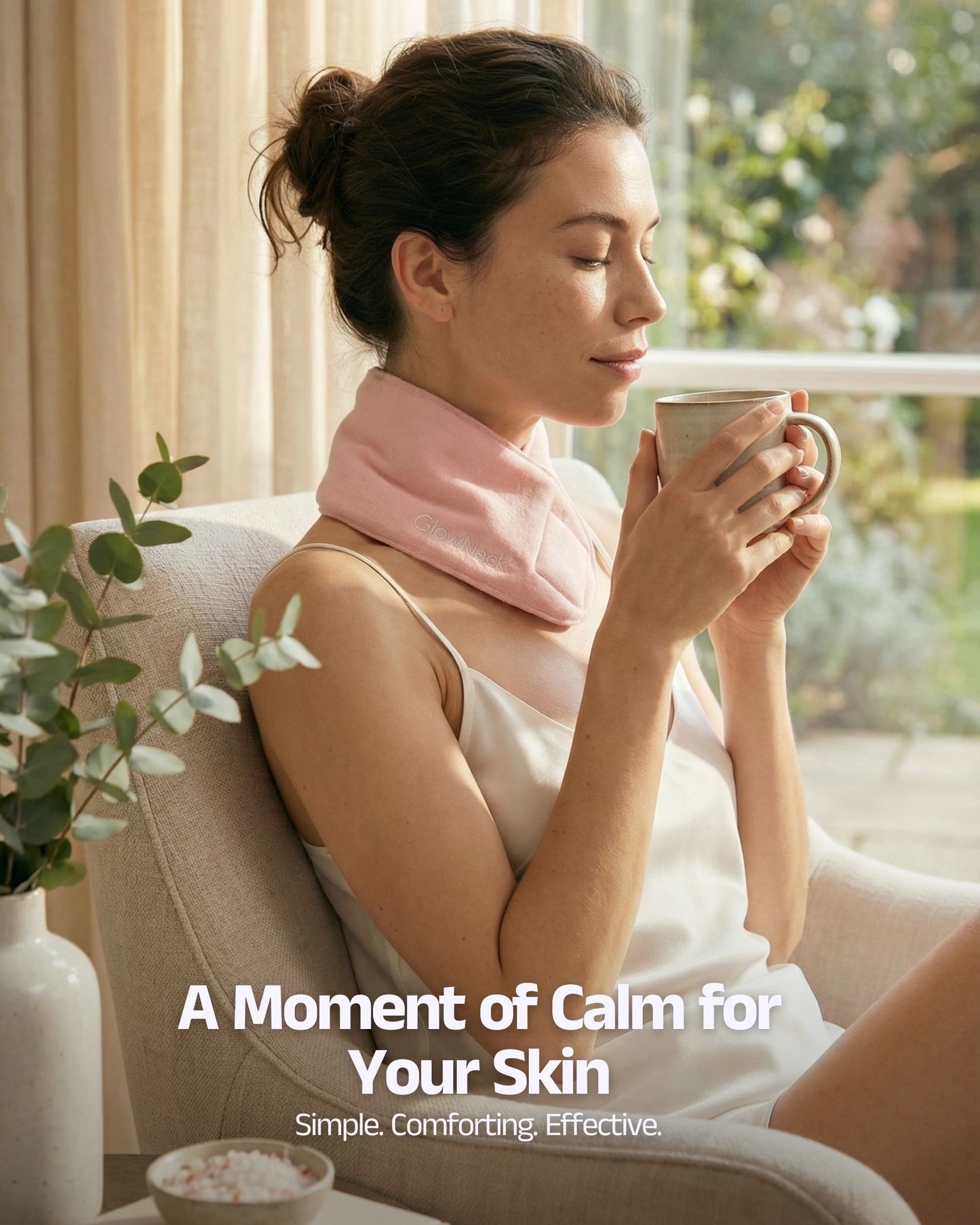 GlowNeck™ – Reusable Essential Oil Gel Neck Mask