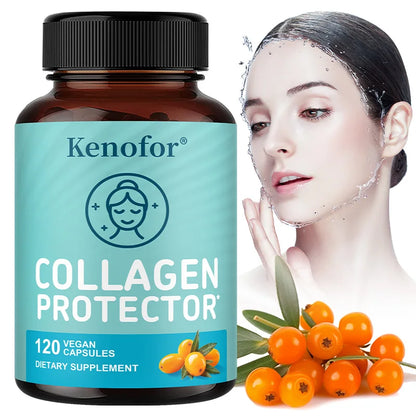 Collagen Capsules - Supports Healthy Cell Growth, for Skin Health, Antioxidant, Anti-aging, Reduce Wrinkles - Vegan Supplement