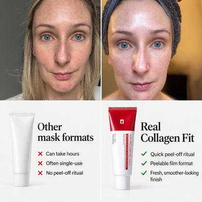 Real Collagen Fit — The Korean Peel-Off Mask for Glass-Skin Glow