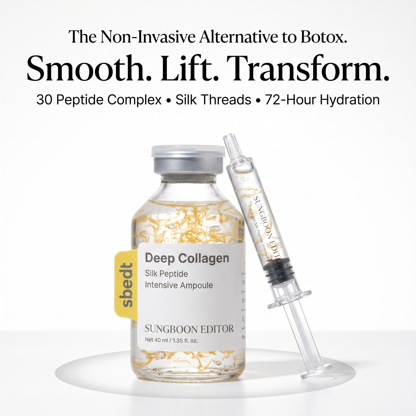 Deep Collagen Silk Peptide Ampoule — Korean Facelift in a Syringe for Visibly Younger Skin